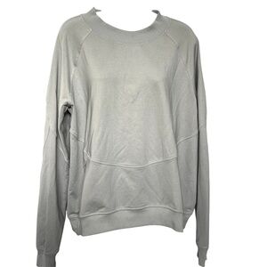 Lululemon City Sweat Crew Womens Gray Long Sleeve Top Size 12 Crewneck